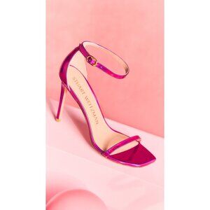 Stuart Weitzman Nudistcurve 100mm pink Sandals heels size 8